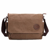 Canvas Leather Crossbody Bag
