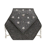 Star Leather Messenger Bag