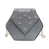 Star Leather Messenger Bag