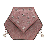 Star Leather Messenger Bag