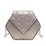 Star Leather Messenger Bag